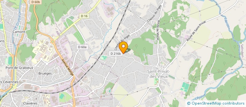 localisation de l'entreprise SPFPL PERNALON  SAINT-PRIVAT-DES-VIEUX