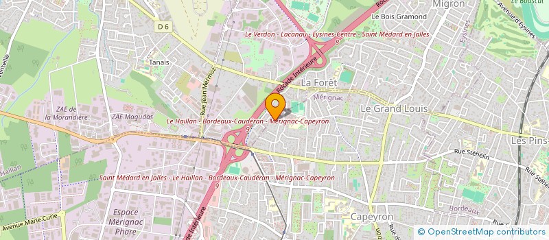 localisation de l'entreprise SPFPL PHARMA2C  MERIGNAC