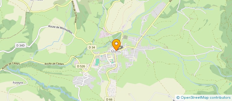 localisation de l'entreprise SPFPL PHARMACIE DE MENS  MENS