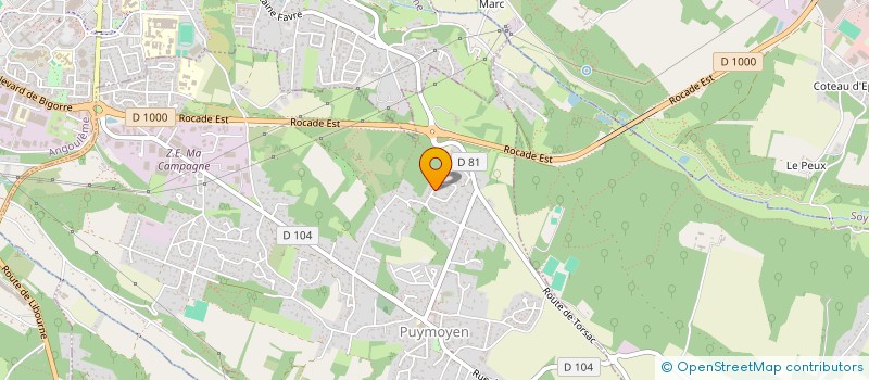 localisation de l'entreprise SPFPL PHARMACIE F.CHARENTON  PUYMOYEN