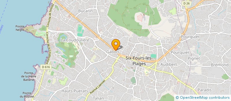 localisation de l'entreprise SPFPL PHARMACIENS D'OFFICINE BERTUCCIO ANTHONY à SIX-FOURS-LES-PLAGES