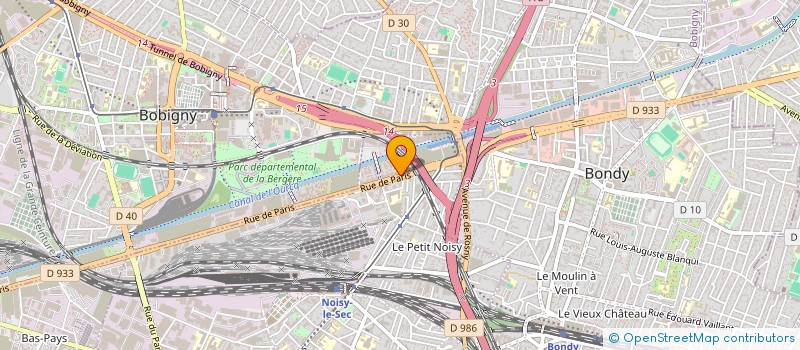 localisation de l'entreprise SPFPL PHARMINVES à NOISY-LE-SEC