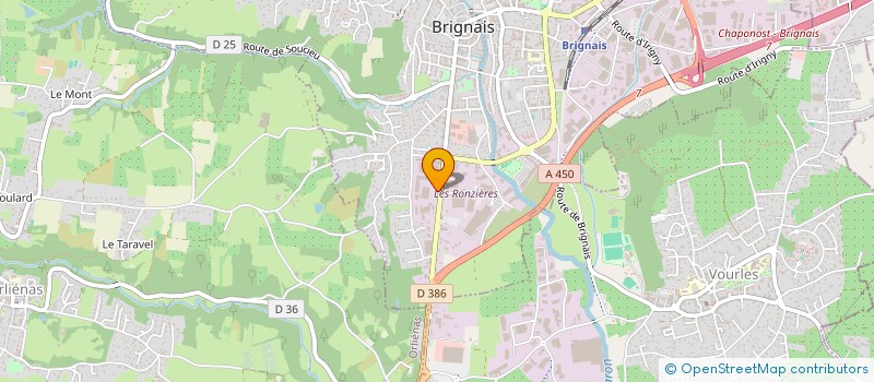 localisation de l'entreprise SPFPL PHENIX  BRIGNAIS