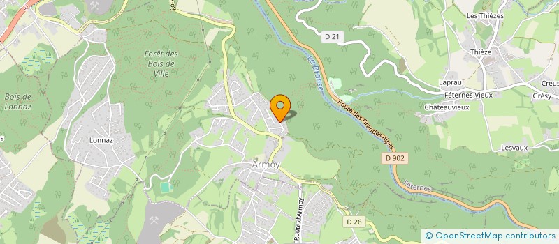 localisation de l'entreprise SPFPL POIGNANT  ARMOY