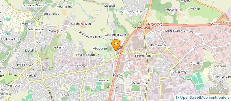 localisation de l'entreprise SPFPL PONANT à BREST