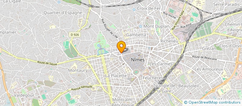 localisation de l'entreprise SPFPL POUDEVIGNE  NIMES