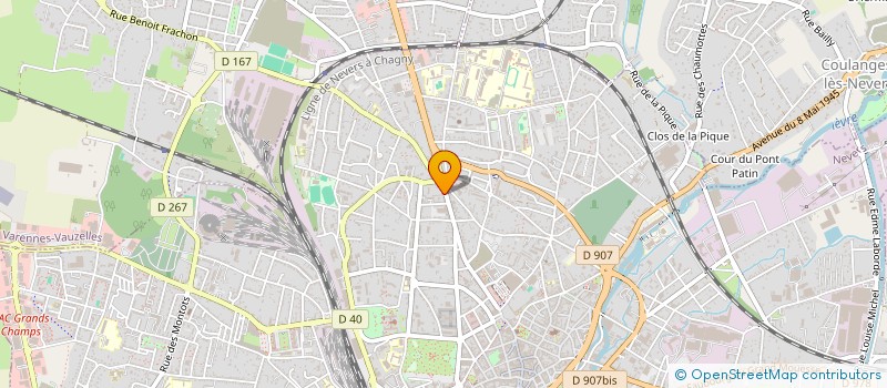 localisation de l'entreprise SPFPL PR 88 C à NEVERS
