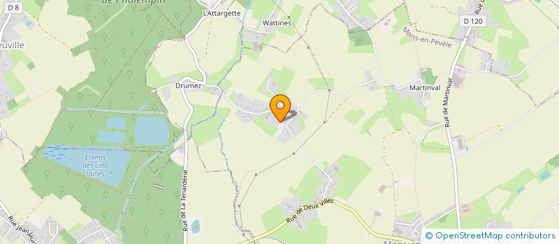 localisation de l'entreprise SPFPL QUINET  MONS-EN-PEVELE