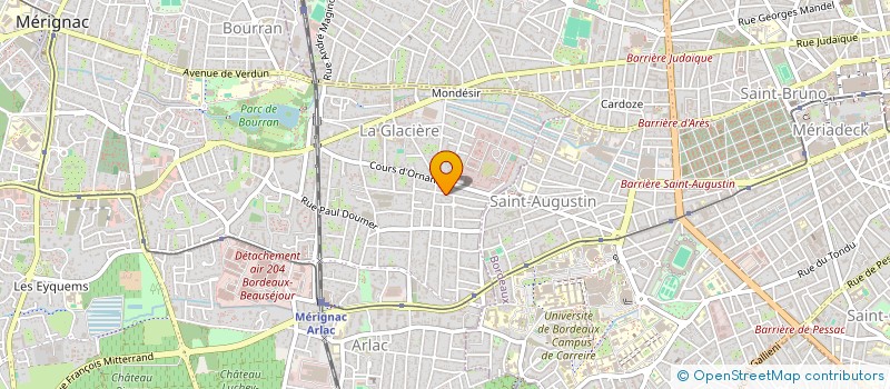 localisation de l'entreprise SPFPL RADIOLOGIE ZIADE-COULARIS  MERIGNAC