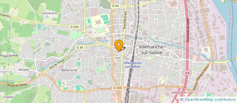 localisation de l'entreprise SPFPL RAODSON  VILLEFRANCHE-SUR-SAONE