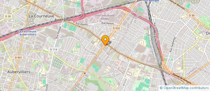 localisation de l'entreprise SPFPL REY-COQUAIS  LA COURNEUVE