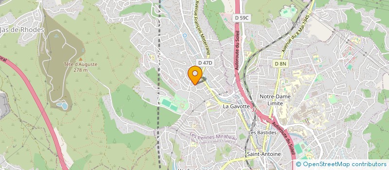 localisation de l'entreprise SPFPL REYNAUD à LES PENNES-MIRABEAU