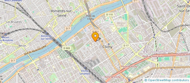 localisation de l'entreprise SPFPL RK à CLICHY
