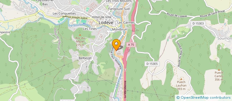 localisation de l'entreprise SPFPL RODOLPHE MARTIN  LODEVE