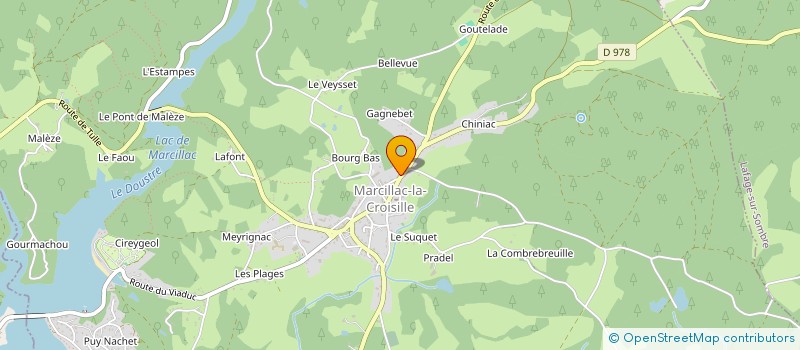 localisation de l'entreprise SPFPL ROLLIN  MARCILLAC-LA-CROISILLE