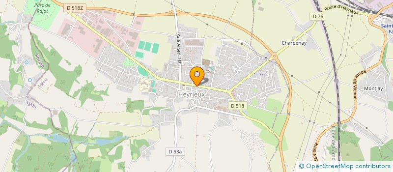 localisation de l'entreprise SPFPL ROMAIN BOASIS PHARMACIEN  HEYRIEUX