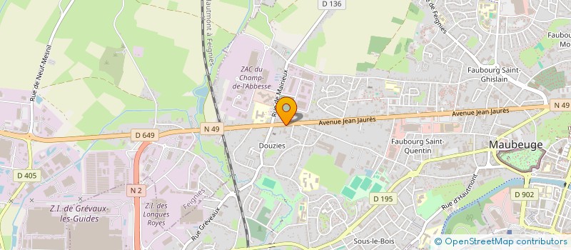 localisation de l'entreprise SPFPL ROMMENS THIBAUT à MAUBEUGE