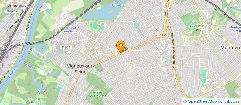 localisation de l'entreprise SPFPL ROSSANALY  VIGNEUX-SUR-SEINE