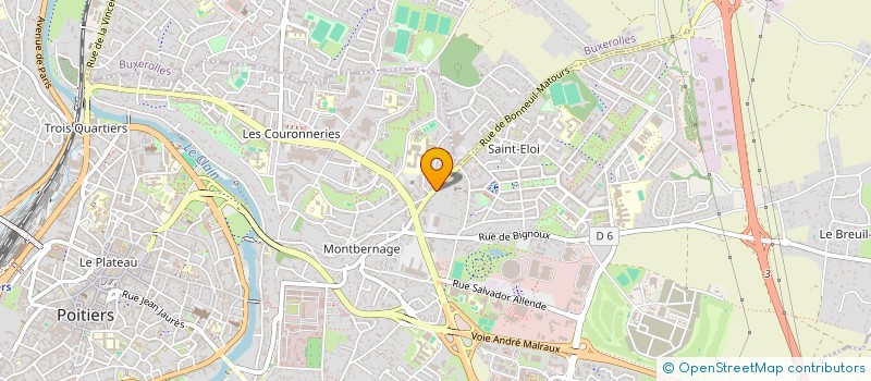 localisation de l'entreprise SPFPL SAINT ELOI  POITIERS