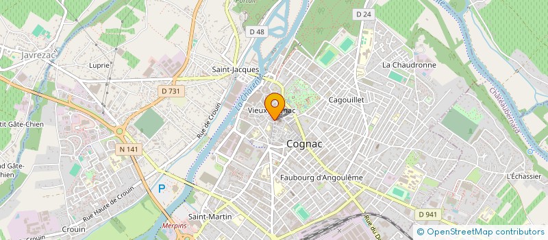 localisation de l'entreprise SPFPL SAINT-LEGER INVESTISSEMENT à COGNAC