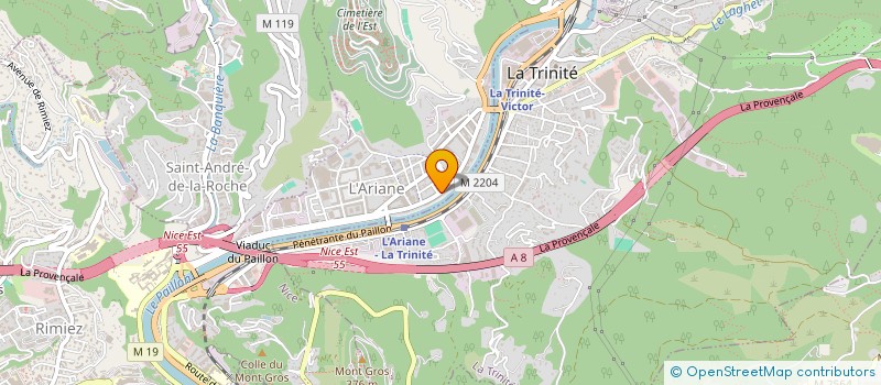 localisation de l'entreprise SPFPL SALVETTO à NICE