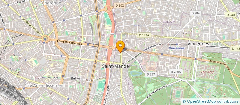 localisation de l'entreprise SPFPL SARL GROUPE AULNAY 2  SAINT-MANDE