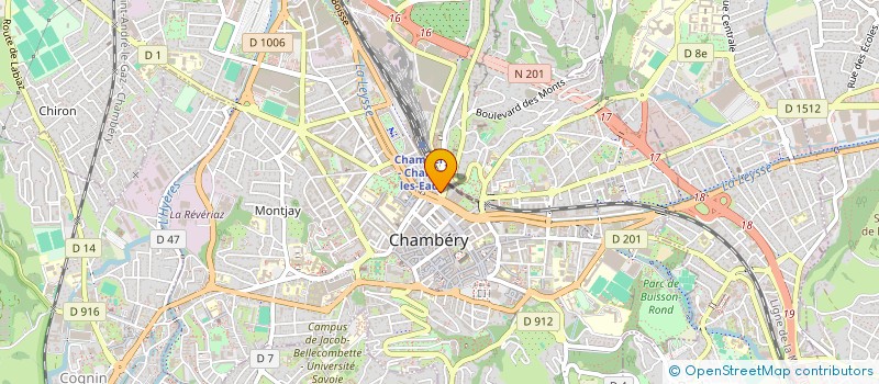 localisation de l'entreprise SPFPL SARL MARCOU  CHAMBERY