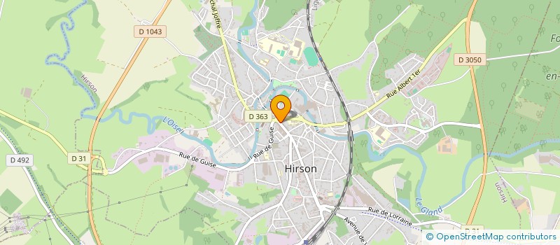 localisation de l'entreprise SPFPL SARRAZIN NATACHA  HIRSON