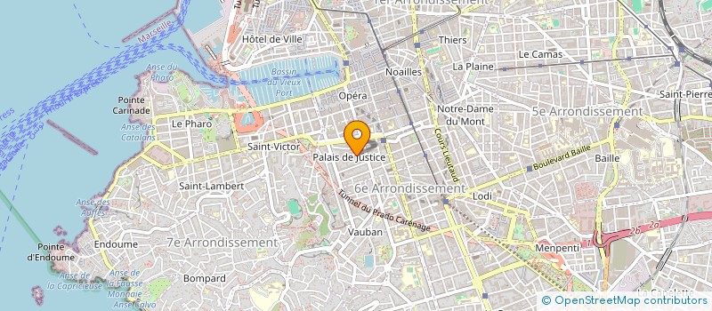 localisation de l'entreprise SPFPL SAS PAFBG  MARSEILLE