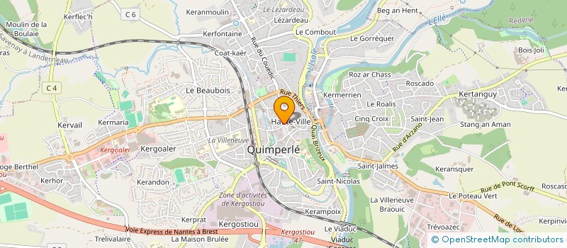 localisation de l'entreprise SPFPL  SASU FIONA ROBINO NOTAIRE  QUIMPERLE