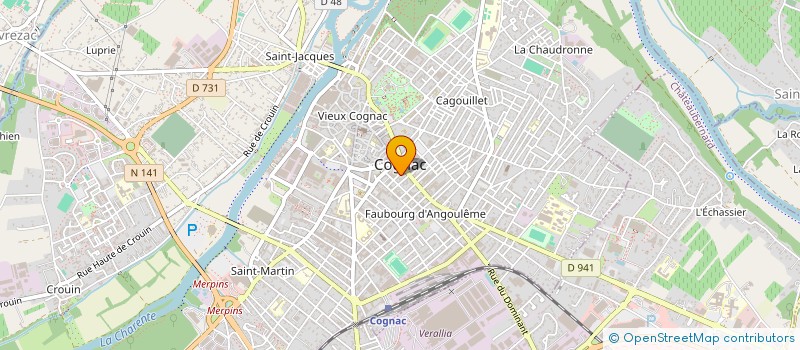 localisation de l'entreprise SPFPL SIC PARVIS MAGNA  COGNAC