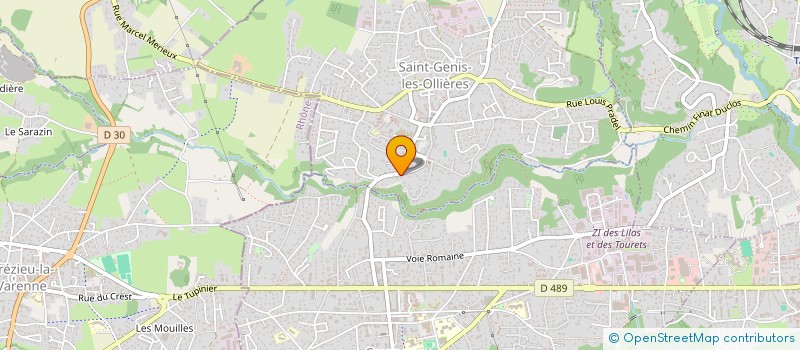 localisation de l'entreprise SPFPL SOPHIE LLAURENS PHARMACIEN  SAINT-GENIS-LES-OLLIERES