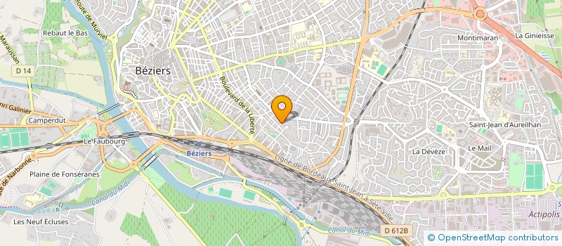 localisation de l'entreprise SPFPL SOUCHON  BEZIERS