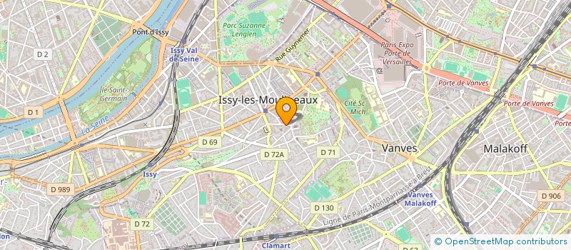 localisation de l'entreprise SPFPL STEPHANE GOMBERT à ISSY-LES-MOULINEAUX