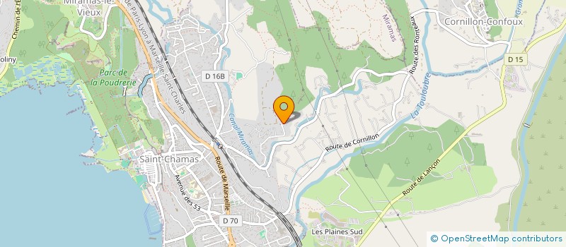 localisation de l'entreprise SPFPL STEPHANIE SALAVERT  SAINT-CHAMAS