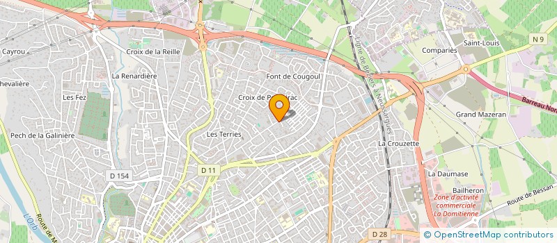 localisation de l'entreprise SPFPL T ET L 34 à BEZIERS
