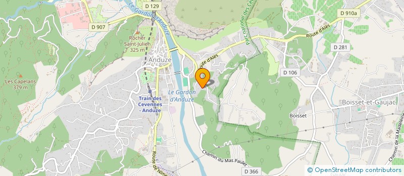 localisation de l'entreprise SPFPL TEISSONIERE  ANDUZE