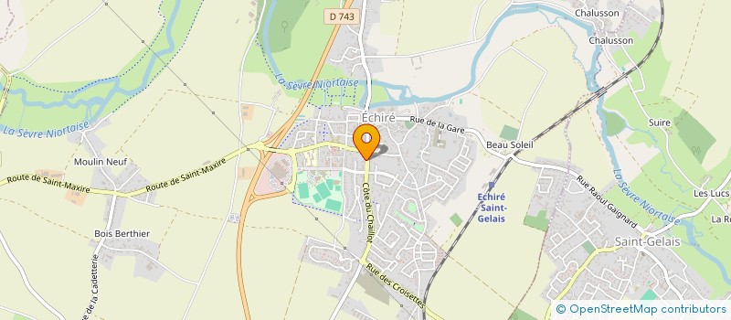 localisation de l'entreprise SPFPL TEULIERE  ECHIRE