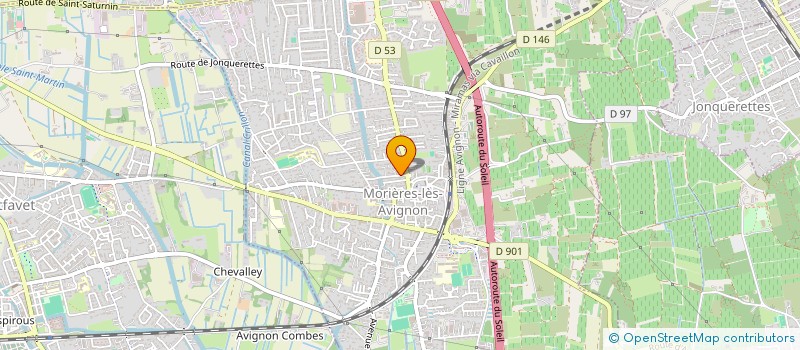 localisation de l'entreprise SPFPL THMA  MORIERES-LES-AVIGNON