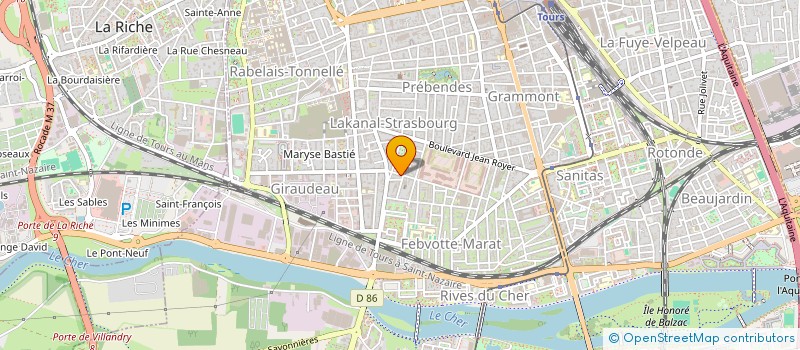 localisation de l'entreprise SPFPL TOMA  TOURS
