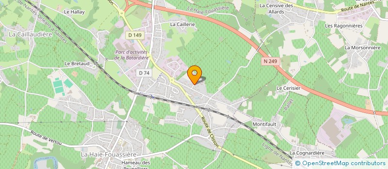 localisation de l'entreprise SPFPL TURMEDIS  LA HAIE-FOUASSIERE