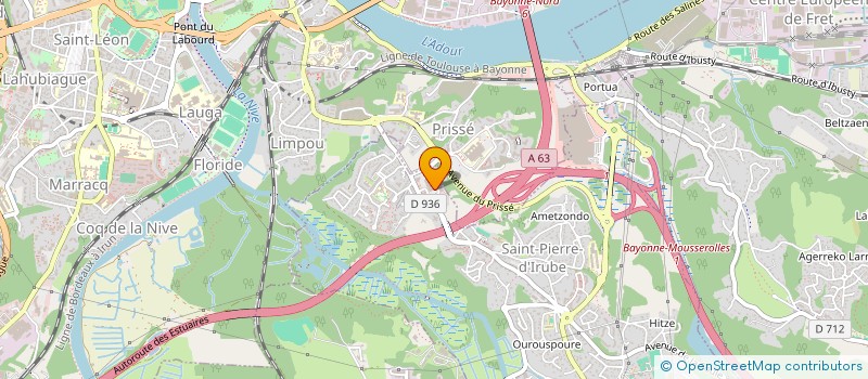 localisation de l'entreprise SPFPL UROPIA  SAINT-PIERRE-D'IRUBE