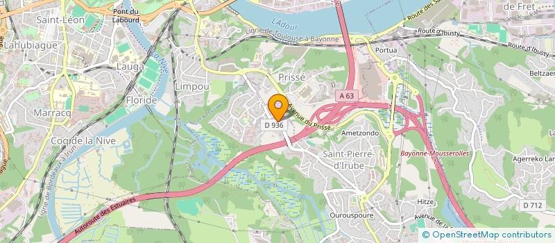 localisation de l'entreprise SPFPL UROSIE  SAINT-PIERRE-D'IRUBE