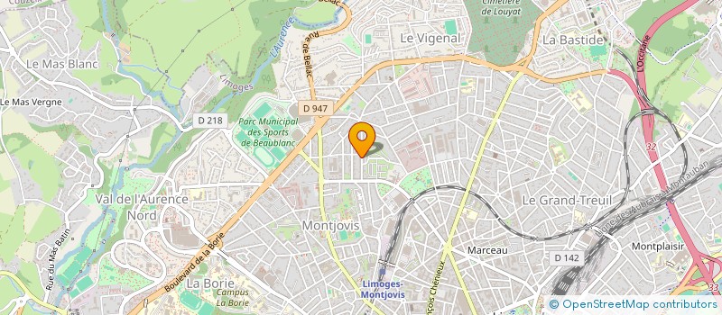 localisation de l'entreprise SPFPL VACQUERIE à LIMOGES