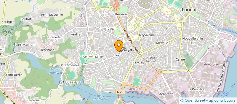 localisation de l'entreprise SPFPL VADIC  LORIENT