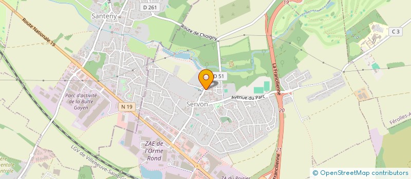 localisation de l'entreprise SPFPL VANYSACKER PARTICIPATIONS  BRIE-COMTE-ROBERT