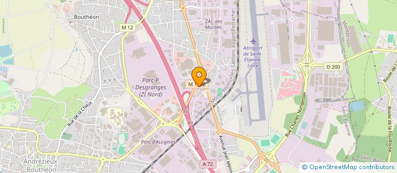 localisation de l'entreprise SPFPL VTSF  ANDREZIEUX-BOUTHEON