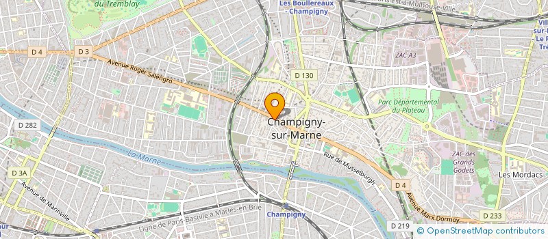 localisation de l'entreprise SPFPL WILSON à CHAMPIGNY-SUR-MARNE