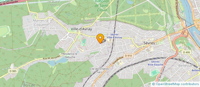 localisation de l'entreprise SPFPLARL DE PHARMACIE D'OFFICINE GOUDOT  VILLE D AVRAY