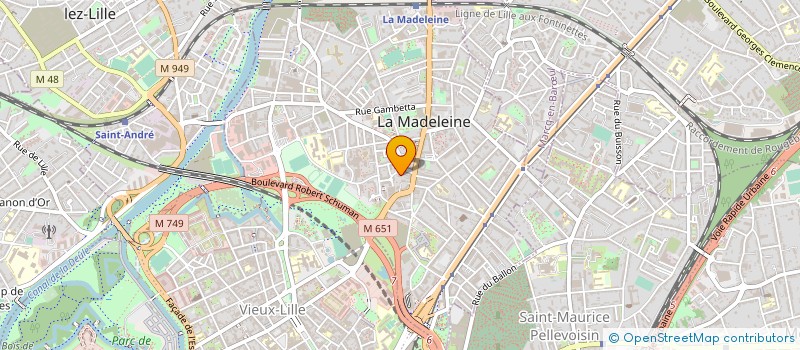 localisation de l'entreprise SPFPLARL FRANCOIS  MARQUETTE-LEZ-LILLE